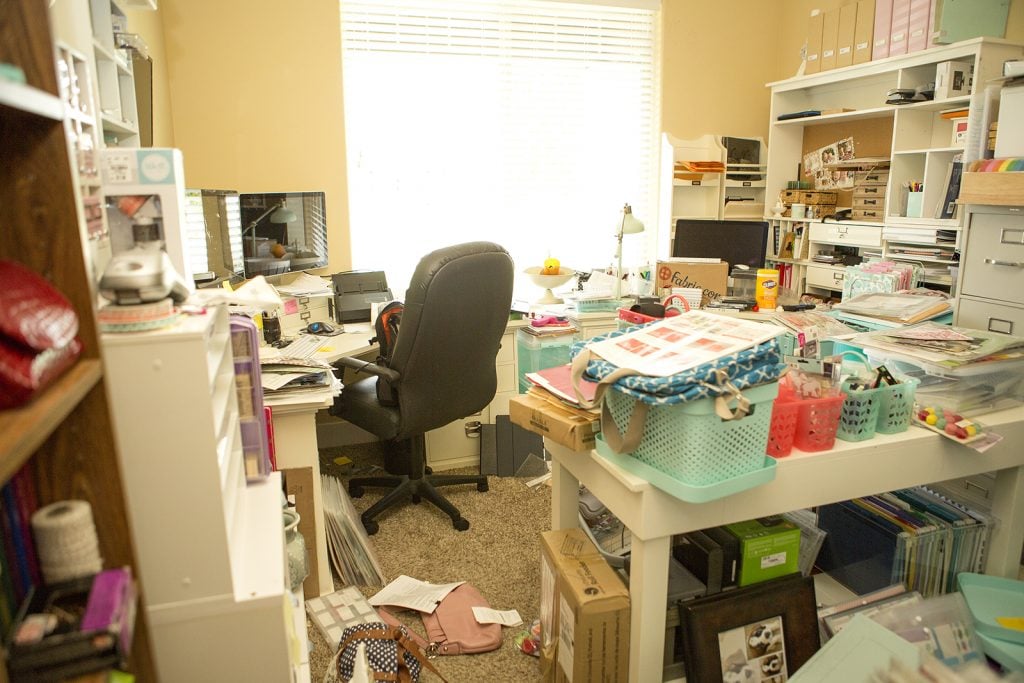 messy office